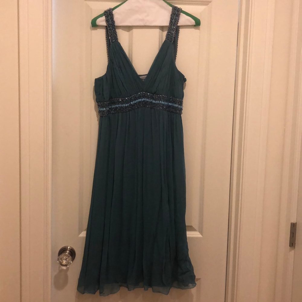 STENAY TEAL beaded dress